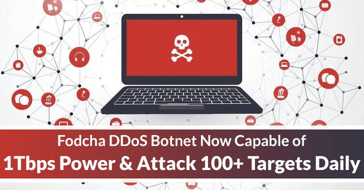 Fodcha DDoS Botnet Now Capable of 1Tbps Power & Attack 100+ Targets Day after day