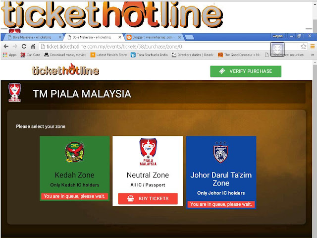 Tiket Final Piala Malaysia - Kedah vs JDT