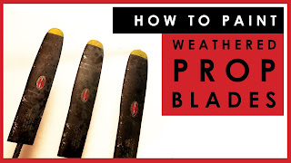 How to paint and weather propeller blades on scale model aircraft
