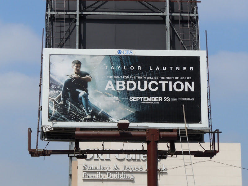 Abduction movie billboard