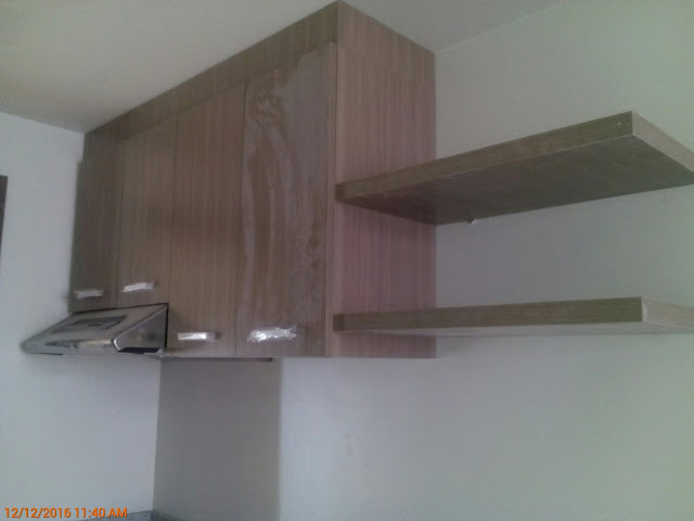 The completed overhead cabinet