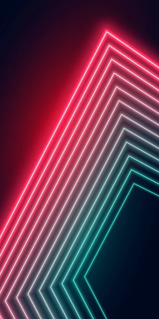 Neon Lines Abstract Mobile Wallpaper HD