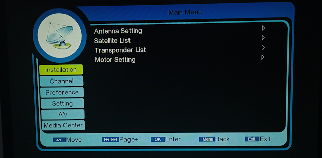 NEOSET NS-60D ASPIRE HD RECEIVER DUMP FILE