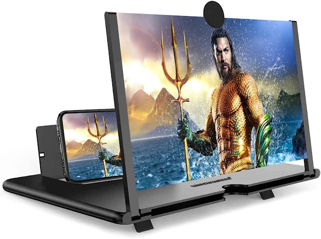 16" Smartphone Screen Magnifier - Foldable Cell Phone Expandable 3D Magnifier Projector Screen for Videos, Games, and Films