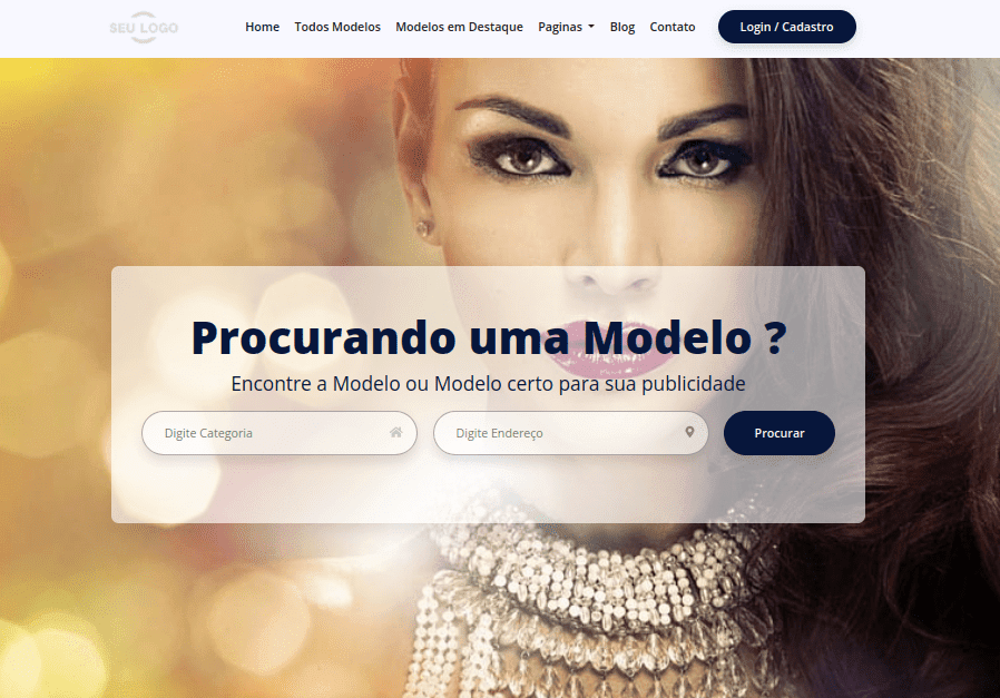 Site para agência de modelos