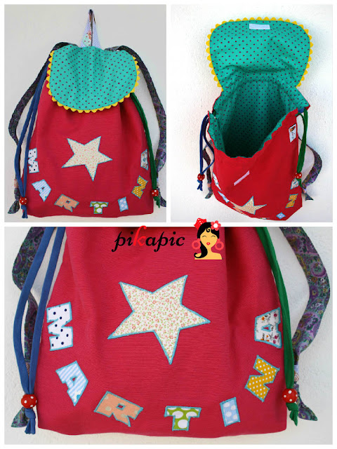 Mochila para el cole personalizada Martina