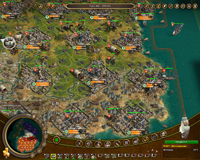 Civilization 4 Colonization - Colony Development Screenshot