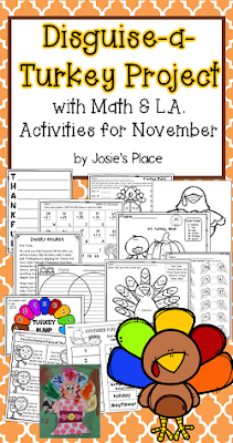 https://www.teacherspayteachers.com/Product/Disguise-a-Turkey-Activity-with-Math-and-LA-Activities-for-November-2865934