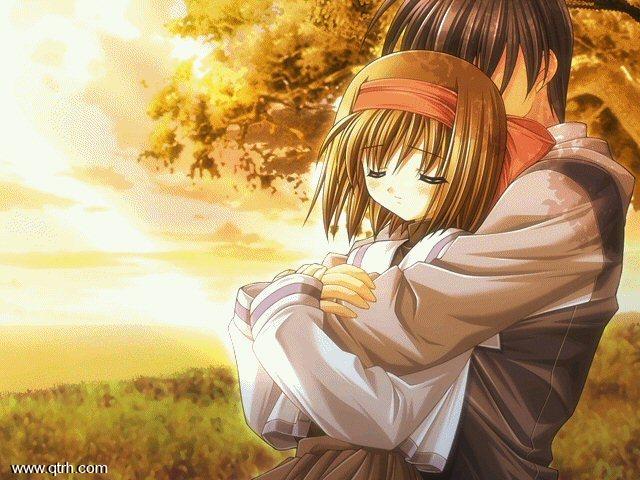 3D Anime Couples Hugging HD Wallpapers Free Download