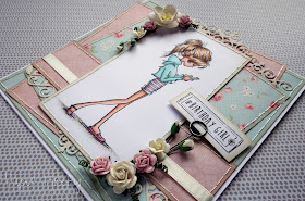 Girly vintage card featuring Jasmine phone from LOTV
