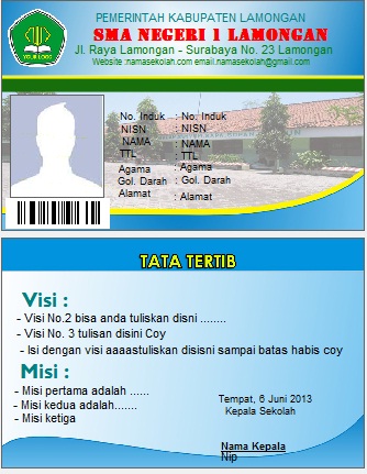 Software Pembuat Kartu Pelajar - Membuat ID Card 