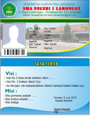 Software Pembuat Kartu Pelajar - Membuat ID Card 