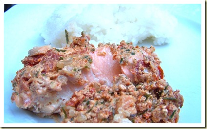 poisson petits suisses tomates confites