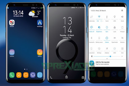 MIUI V9 Theme Samsung Galaxy S9 Mix Mtz 90% Full Mirip HP Samsung