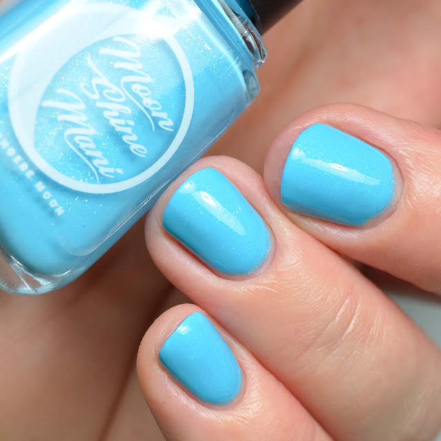 blue nail polish