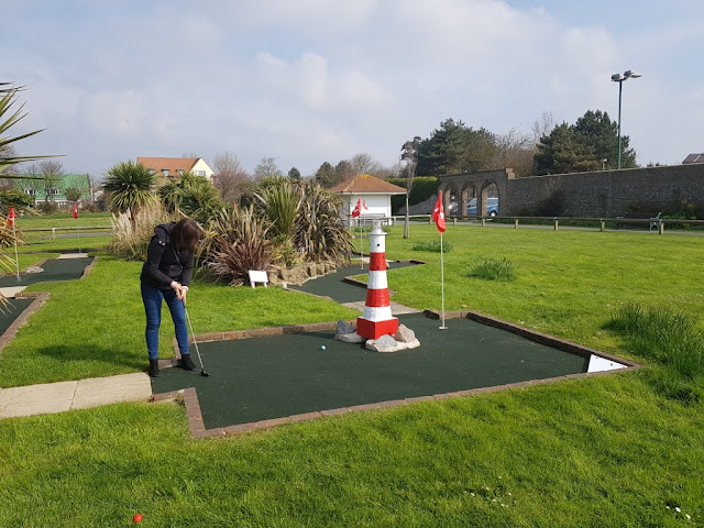 Splash Point Mini Golf course at Denton Gardens in Worthing