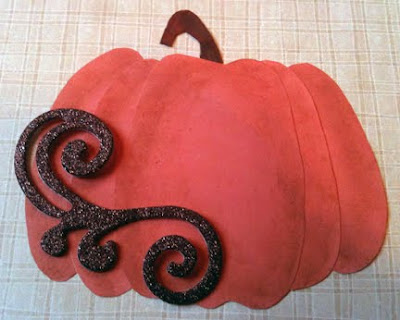 fall or Halloween or Thanksgiving pumpkin paper piecing in orange easy how to do instructions