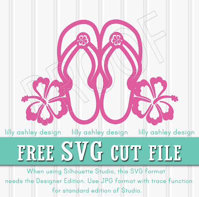 flip flop svg free cutting file