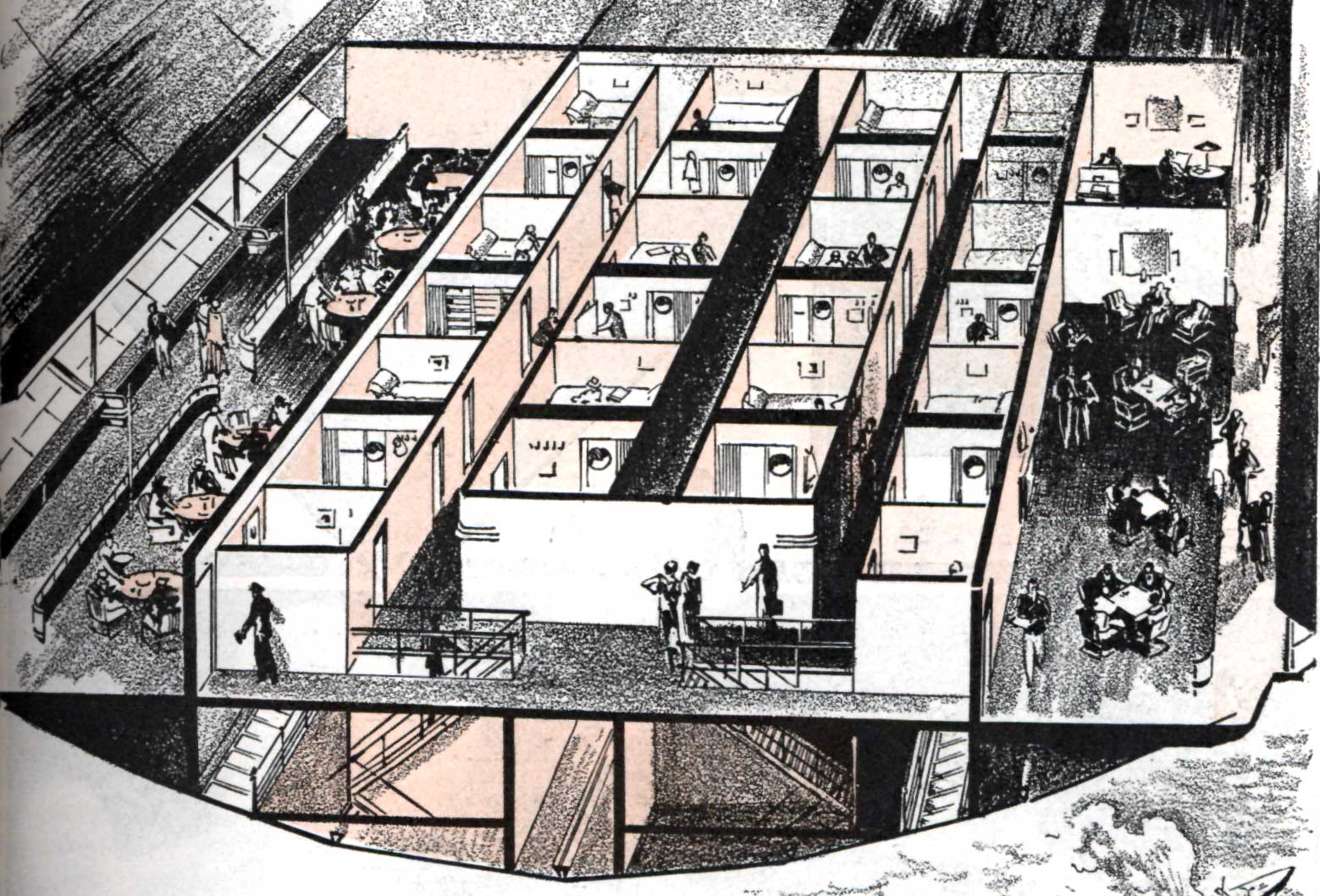 Hindenburg Airship Interior