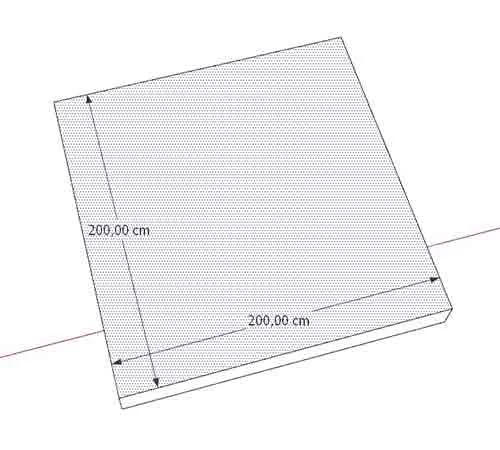 cara mengetahui luas area volume di sketchup