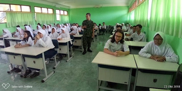 TMMD Non Fisik, 150 Siswa SMPN 3 Depok Dapat Penyuluhan Narkoba 