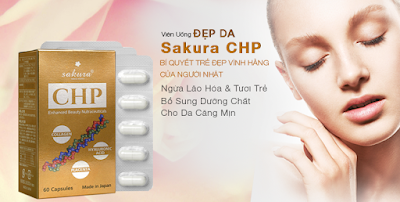 5 công dụng chính của viên uống đẹp da Sakura CHP