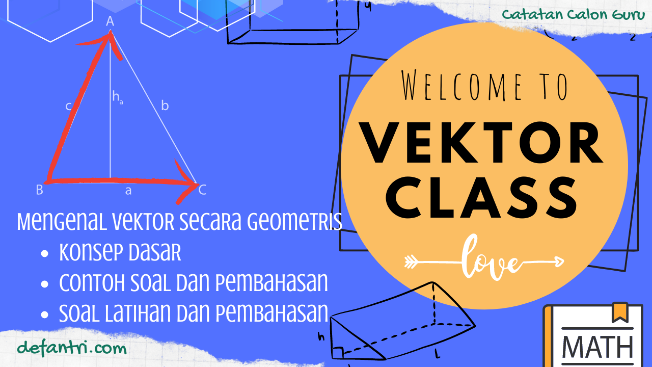 Matematika Dasar SMA: Tinjauan Vektor Secara Geometris