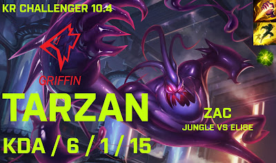 GRF Tarzan Zac JG vs Elise - KR Challenger 10.4