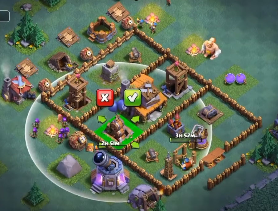 Layout Base Aula Tukang Level 4 Terbaik Clash Of Clans 