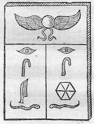 I am no expert, but given Kircher's track record, the form the Hieroglyphic 