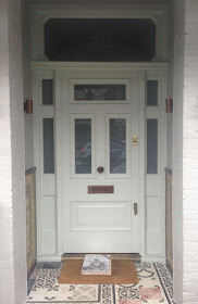 Farrow and Ball Pale Powder front door