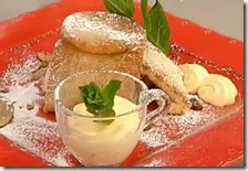 Charlotte di pere alla milanese con salsa al mascarpone