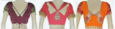 Latest Blouse Back Designs Collection 2010, Designer Wear Blouses