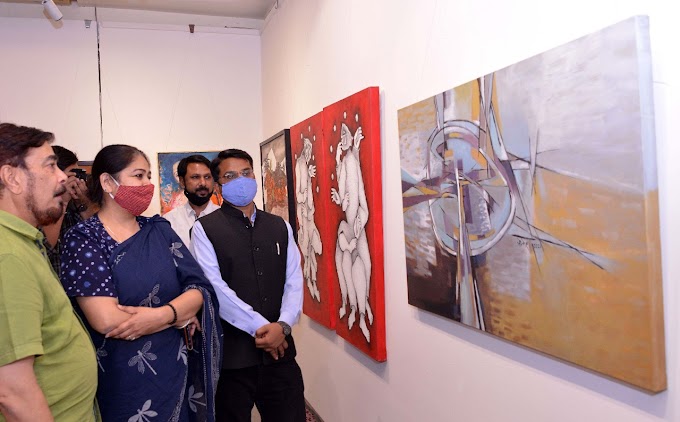 Rajasthan Diwas पर JKK में Exhibition, कलाकारों ने पेंटिंग, स्कलपचर, इंस्टॉलेशन्स के ज़रिए व्यक्त किए संदेश!