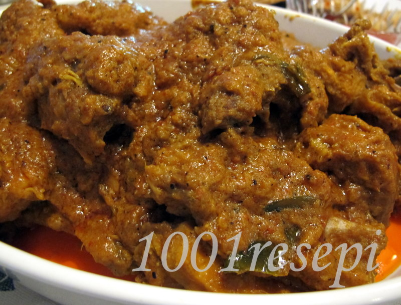 Koleksi 1001 Resepi: rendang ayam dengan pressure cooker