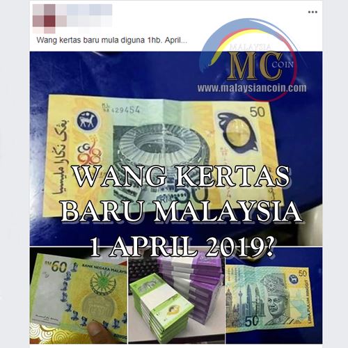 Wang Kertas Baru Mula Digunakan 1 April 2019 Malaysia Coin