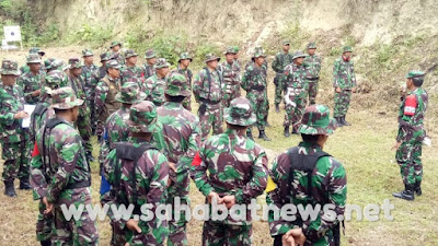 Asah Kemampuan, Prajurit Kodim 1401/Majene Latihan Menembak Pistol