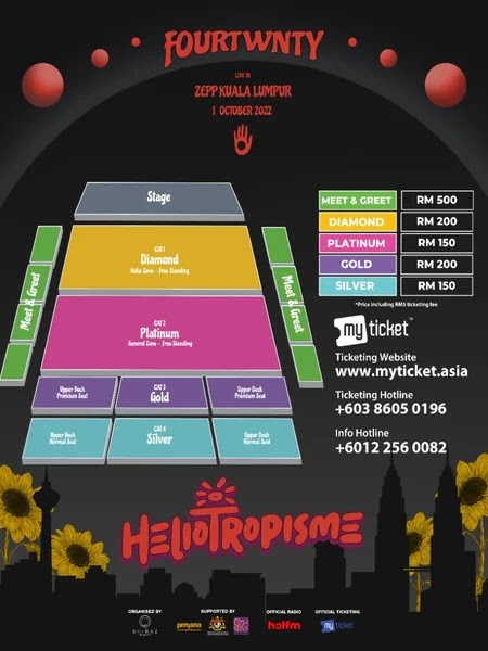 Konsert Fourtwnty Heliotropisme LIVE Di Zepp Kuala Lumpur