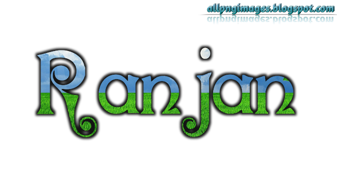 Ranjan 3D name PNG image