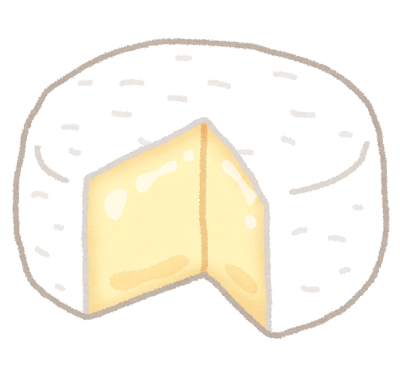 カマンベールチーズのイラスト
