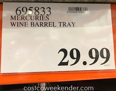 Deal for the Mercuries Wine Barrel Tray at Costco