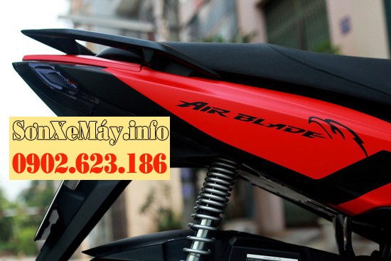 Sơn phối màu Airblade 2013 đỏ đen nhám