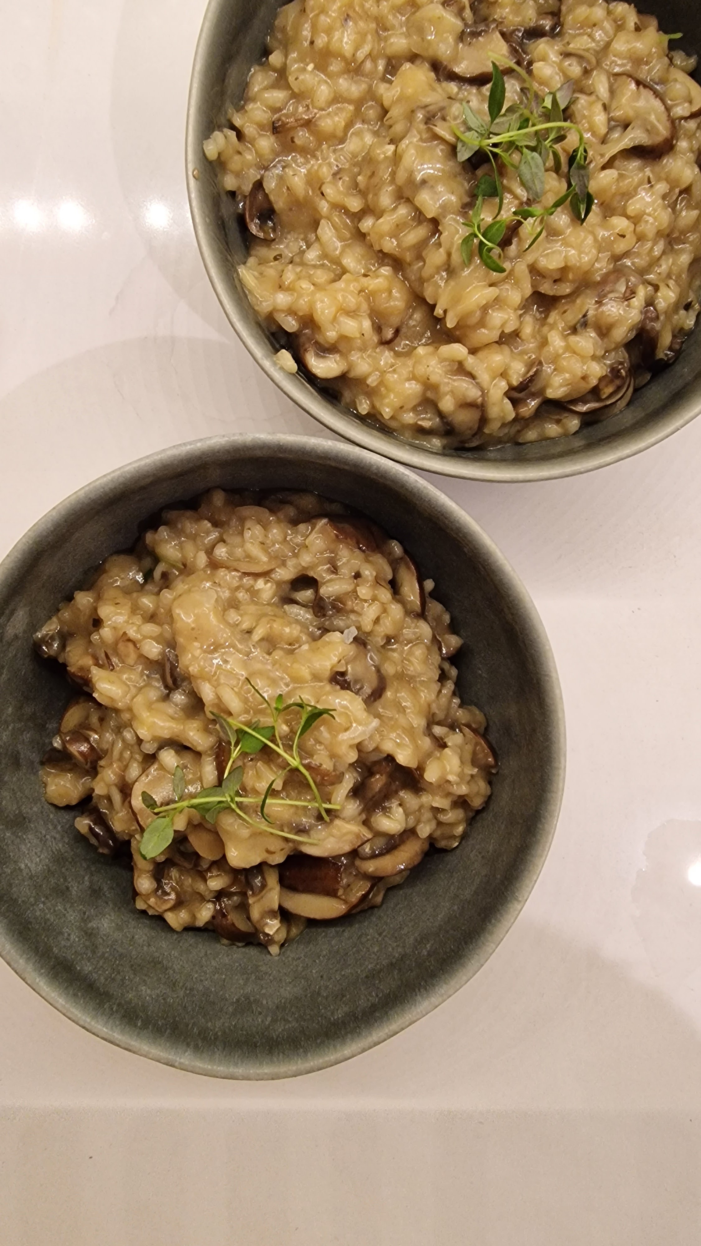 Arroz Cremoso de Cogumelos e Tomilho