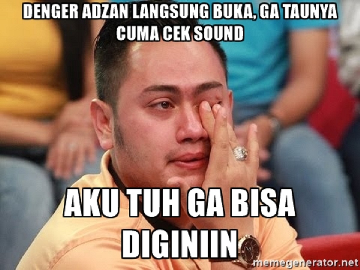 20 Meme Lucu Puasa Ini Sanggup Nahan Lapar Dan Haus Lucume