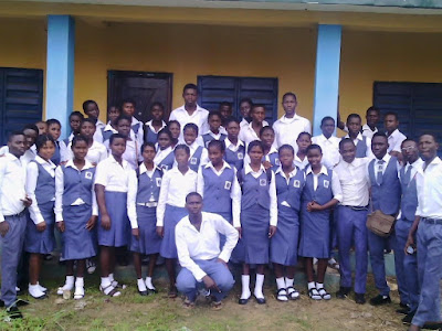 Some students of Oproza Grammar School Patani, courtesy of Oluwanifemi Kolawole