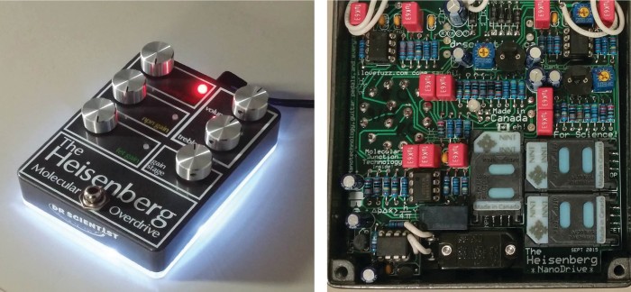 Molecular diode overdrive pedal