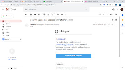 Cara Mengubah Email Instagram