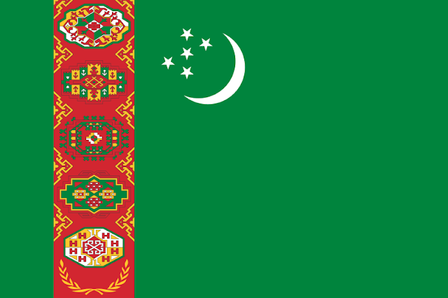 Bendera negara Turkmenistan