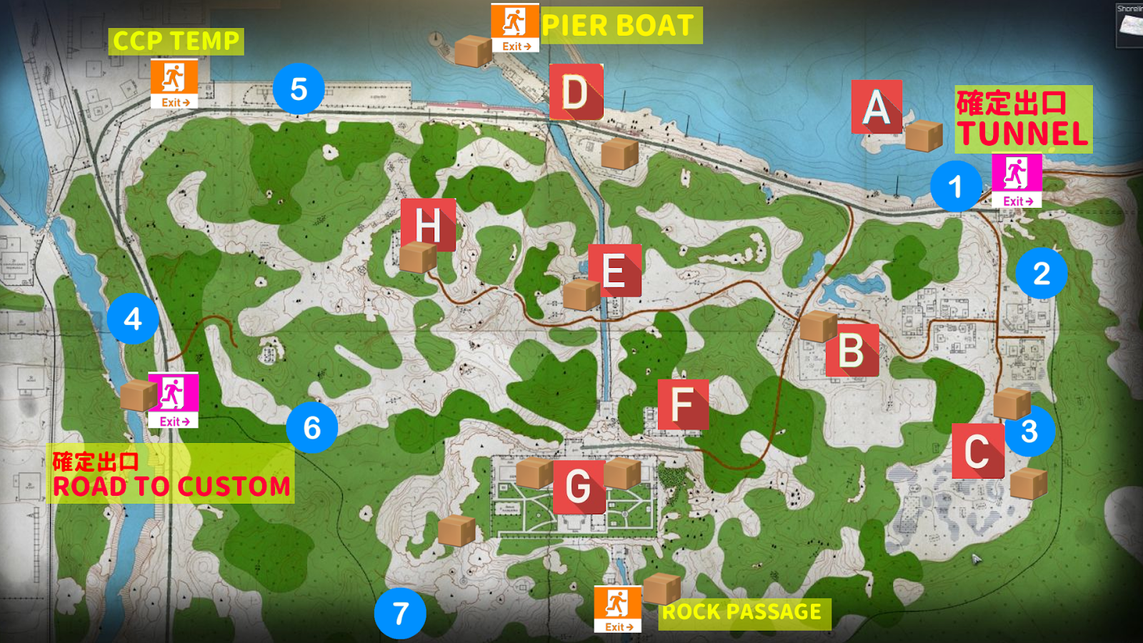 最強列伝gorikiのゲーム攻略ブログ 年 Escape From Tarkov 0 12 Shore Line ショアラインのmap解説
