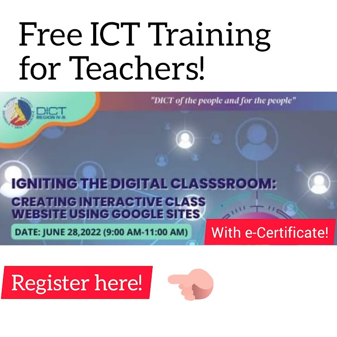 Free Webinar on Igniting the Digital Classroom: Creating Interactive Class Website Using Google Sites with e-Certificate | June 28 | Register Here!
